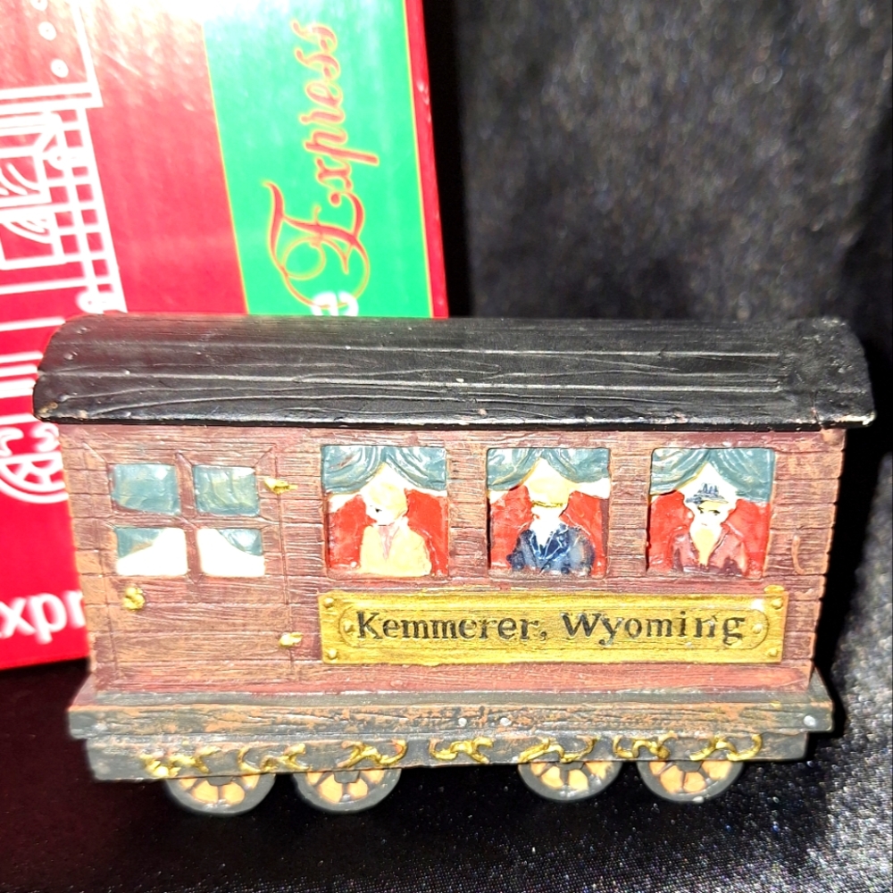 Vintage 1998 Christmas Train Car~Home Towne Express~JC Penney~Kemmerer, Wyoming